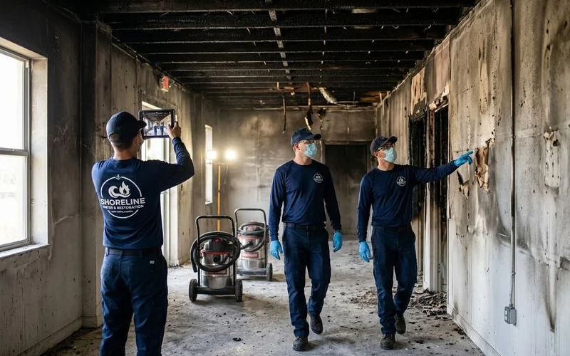 Commercial fire damage assessment in Cape Coral business